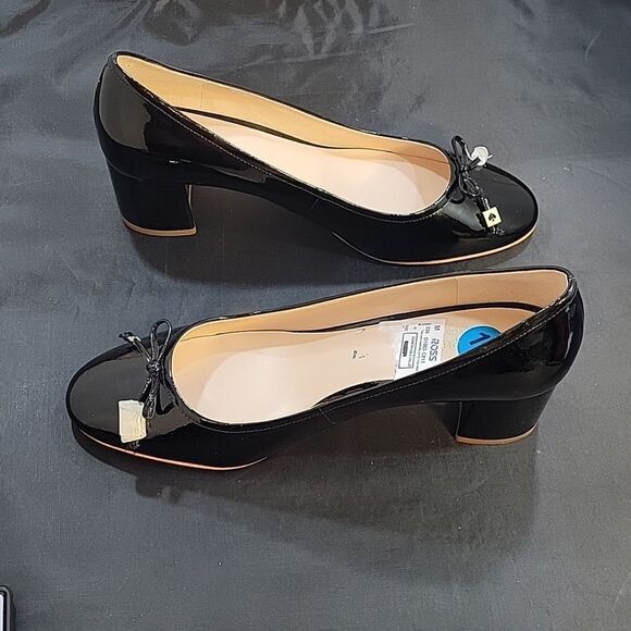 BRAND NEW KATE SPADE NEW YORK WOMEN'S BEV BOW PATENT LEATHER BLOCK HEEL - Picture 8 of 15